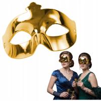 Maska KARNAWAŁOWA Złota Wenecka na KARNAWAŁ Bal Kostium Strój Przebranie