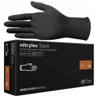 Нитриловые перчатки nitrylex Black 100SZ MERCATOR MEDICAL