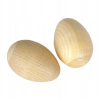 2 Sztuki Drewniane Jajko Marakasy Muzyczny Instrument Perkusyjny Zabawka Edukacyjna L