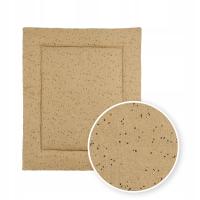 Meyco Baby Rib Mini Spot mata do kojca - toffee melange - 80x100cm