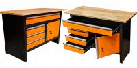 Stół warsztatowy 120x60 Trzy Szuflady, Szafka