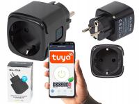 Inteligentne gniazdko sterowane WiFi TUYA V3 czarne