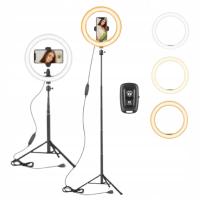 Lampa Profesjonalne Oswietlenie LED Do Zdjęc Wideo i Makijazu Pierscieniowa