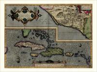 Карибские острова карта 30X40CM с 1592r. M65