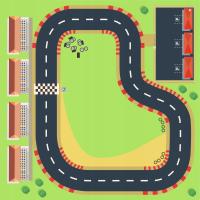 Naklejka na stolik IKEA LACK tor wyścigowy