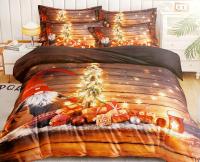 Pościel świąteczna 140x200 cm 4 Częściowa z prześcieradłem wzór 24