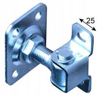 Zawias regulowany M16 dwustronny - montaż BEZ SPAWANIA - do furtki bramy.