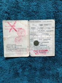 Kolekcjonerski dowód rejestracyjny Ursus C-330 M 1991