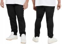 Czarne Spodnie Jeans Męskie Texsasy Dżinsy Proste Duże 7368 W46L32
