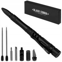 Kubotan Mil-Tec Pro тактическая ручка полиция самообороны 8в1 черный