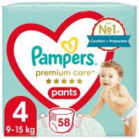 Pampers Premium Care 4 58 szt. 9-15 kg Pieluchomajtki