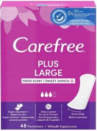 Carefree Plus Large Wkładki Higieniczne 48 sztuk