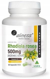 Rhodiola Różeniec górski Aliness 60 kapsułek kaps. Adaptogen ekstrakt 500mg