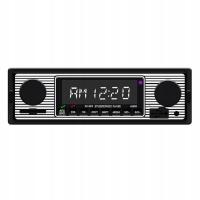 1 Din Car Stereo Bluetooth MP3 Audio Retro Radio