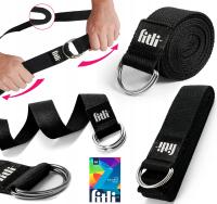 PASEK DO JOGI DŁUGI TAŚMA DO ĆWICZEŃ ROZCIĄGANIA JOGA YOGA 300cm BAWEŁNA