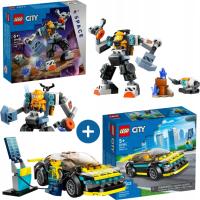 LEGO CITY 60428 KOSMICZNY MECH + LEGO 60383 Elektryczny samochód sportowy