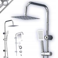 ZESTAW PRYSZNICOWY KOLUMNA PRYSZNICOWA Z DESZCZOWNICA REGULACJA WYSOKOSCI