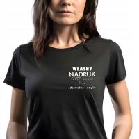 Женская футболка с собственным логотипом, надписью, текстом, мелким принтомM
