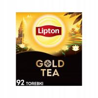 Черный чай экспресс Lipton GOLD 92 пакетики 138г