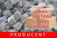 Серый гранитный куб 4/6 20 кг около 50шт 0,16м2