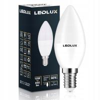 Żarówka LED E14 10W =90W SMD 3000K ciepła Premium LEDLUX nie mruga