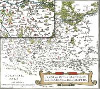 Stara Mapa 03 Górny Śląsk najstarsza mapa Śląska Ortelius 1584 [1563]