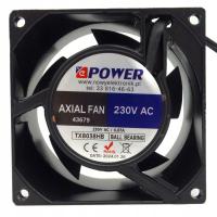 Промышленный вентилятор 80x80x38 230V AC шарикоподшипник эффективный твердый