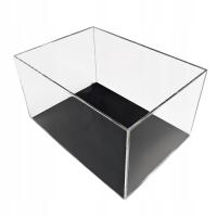 Gablota Na LEGO Z Plexi Pleksi Bezbarwnej z CZARNĄ Podstawą DOWOLNY WYMIAR