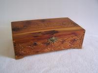 Szkatułka z lusterem ___drzeworyt