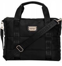 Сумка большая водонепроницаемая сумка-мессенджер MONNARI стеганая черная A4