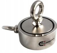 2 x 350KG неодимовый магнит для поиска с боковым и центральным ухом