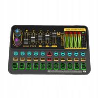 MIKSER AUDIO KARTA DŹWIĘKOWA MUZYCZNA USB WIELE TRYBÓW EFEKTU DŹWIĘKU