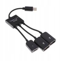 USB 3.1 to Micro USB And Two USB A 2.0 OTG