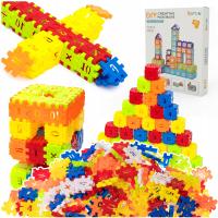 KLOCKI KONSTRUKCYJNE WAFLE WAFLOWE MINI KREATYWNE NAKLEJKI ZESTAW XXL 727el