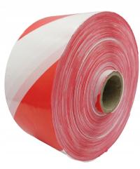 БЕЛО-КРАСНАЯ ПРЕДУПРЕЖДАЮЩАЯ ЛЕНТА 500М 75ММ 500М !