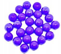 KULKI SZKLANE FI.16MM NIEBIESKIE 25SZT KAMIEŃ BLUE