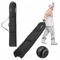 VEVOR Pokrowiec Na Narty Z Kółkami I Regulowanymi Paskami Do 190CM Czarna