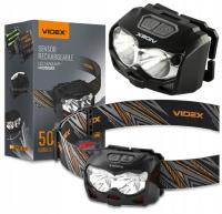 Latarka LED Wojskowa Czołowa Czołówka Mocna USB C Czujnik Ruchu 500lm IP65