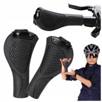 Chwyty rowerowe przednie kierownicy rączki gripy ergonomiczne z amortyzacja