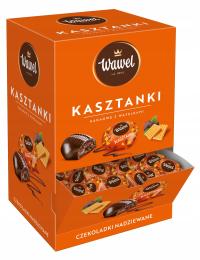 Cukierki czekoladowe Czekoladki Kasztanki Praliny nadziewane Wawel 2,3kg