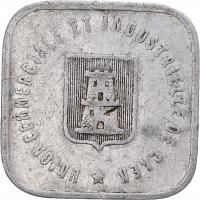 Moneta, Francja, Ville de Caen, 25 Centimes, 1921,