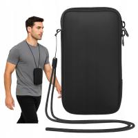 Etui wsuwka GSM hurt czarne, tworzywo sztuczne, z kieszonką