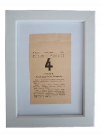 Oryginalna kartka z kalendarza 1985 w ramce - prezent na 40 urodziny 40 lat