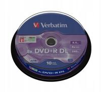VERBATIM DVD+R DL 8,5GB 10 szt. AZO W-wa MKM-003