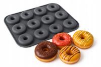 FORMA FOREMKA SILIKONOWA 12 DONUT OPONKI BABECZKI DO PĄCZKÓW DONATÓW