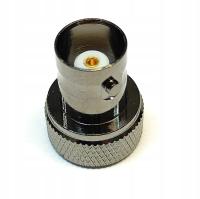 Estetyczny adapter SMA/BNC (kolor GUN METAL) przejściówka SMA-M / BNC-F