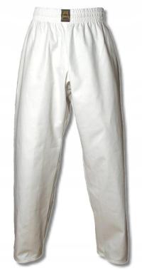 Тренировочные брюки белые 160 см каратэ 100% bawel.