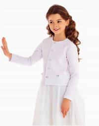 Белый жакет болеро причастие формальный пиджак Причастие RU JOMAR