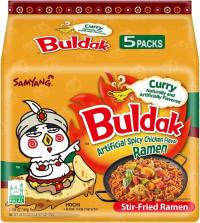 Ramen Zupka Buldak Curry Ostry Kurczak Hot Makaron SamYang 140g x 5 szt