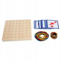 De-Wooden Geoboard Montessori Geoboard Brain